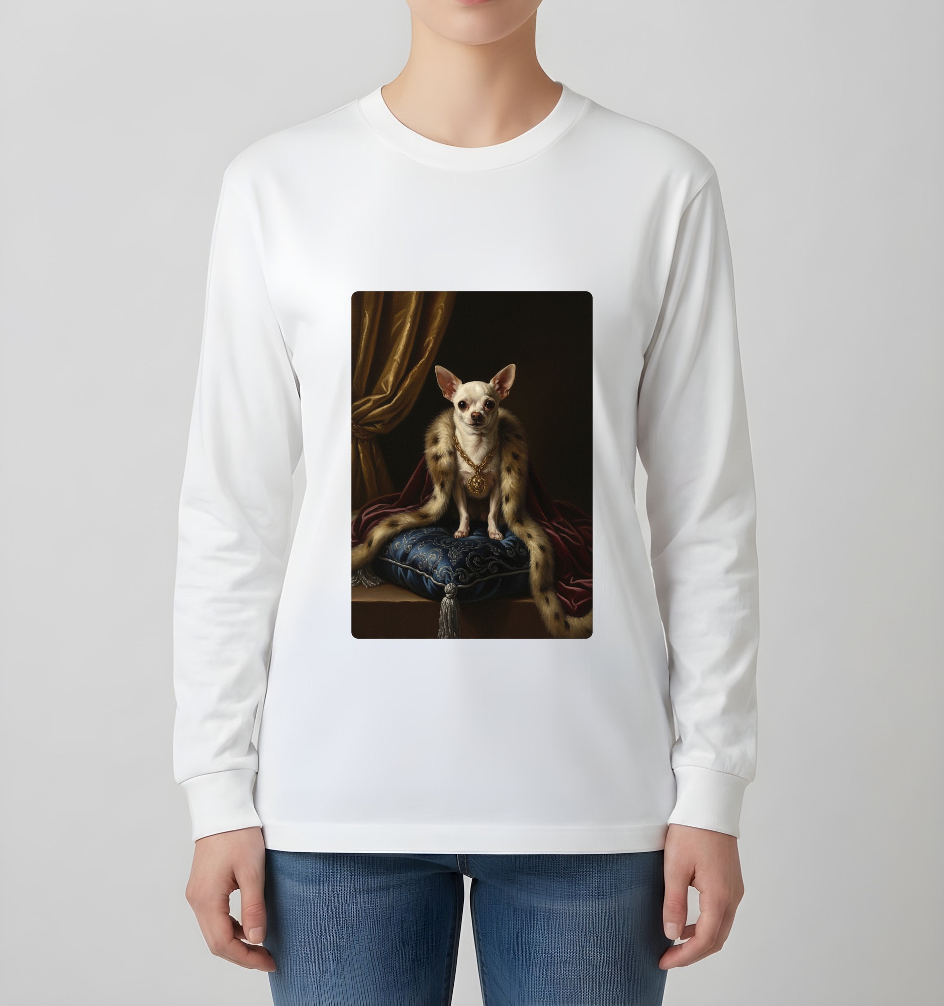 チワワの長袖Tシャツ 4枚目