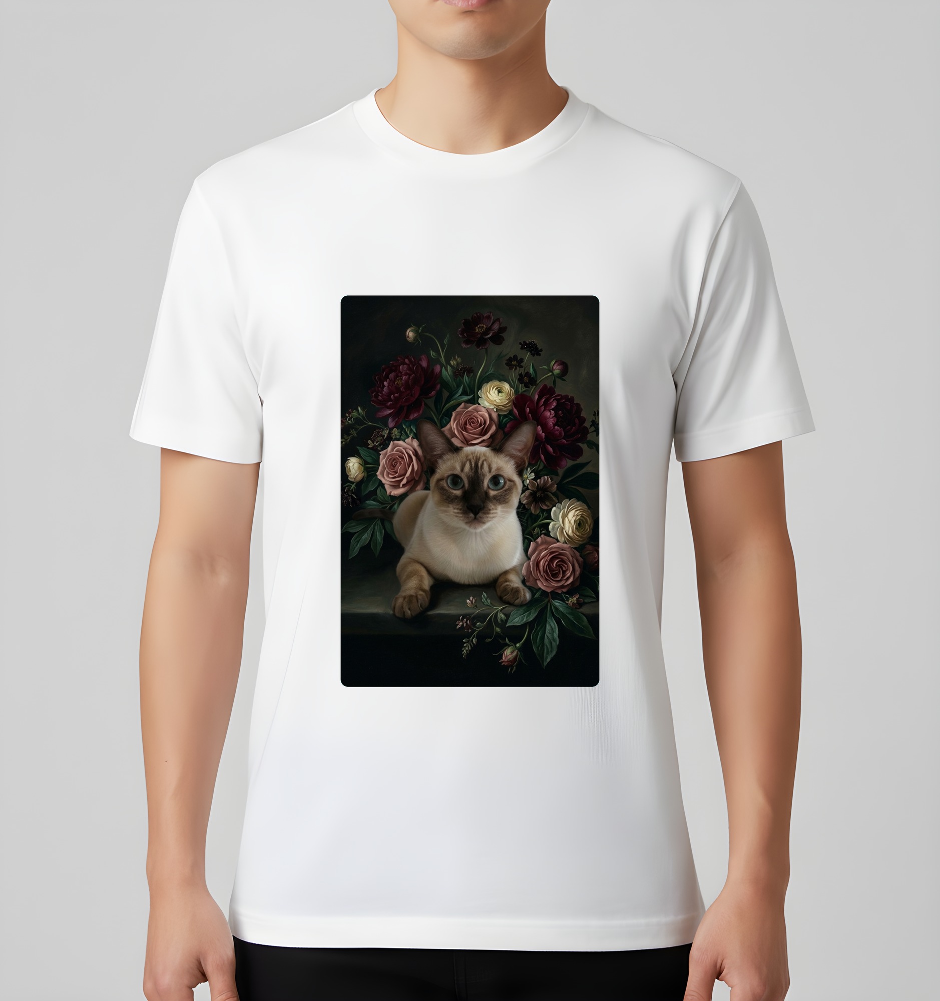 シャム猫のTシャツ 3枚目