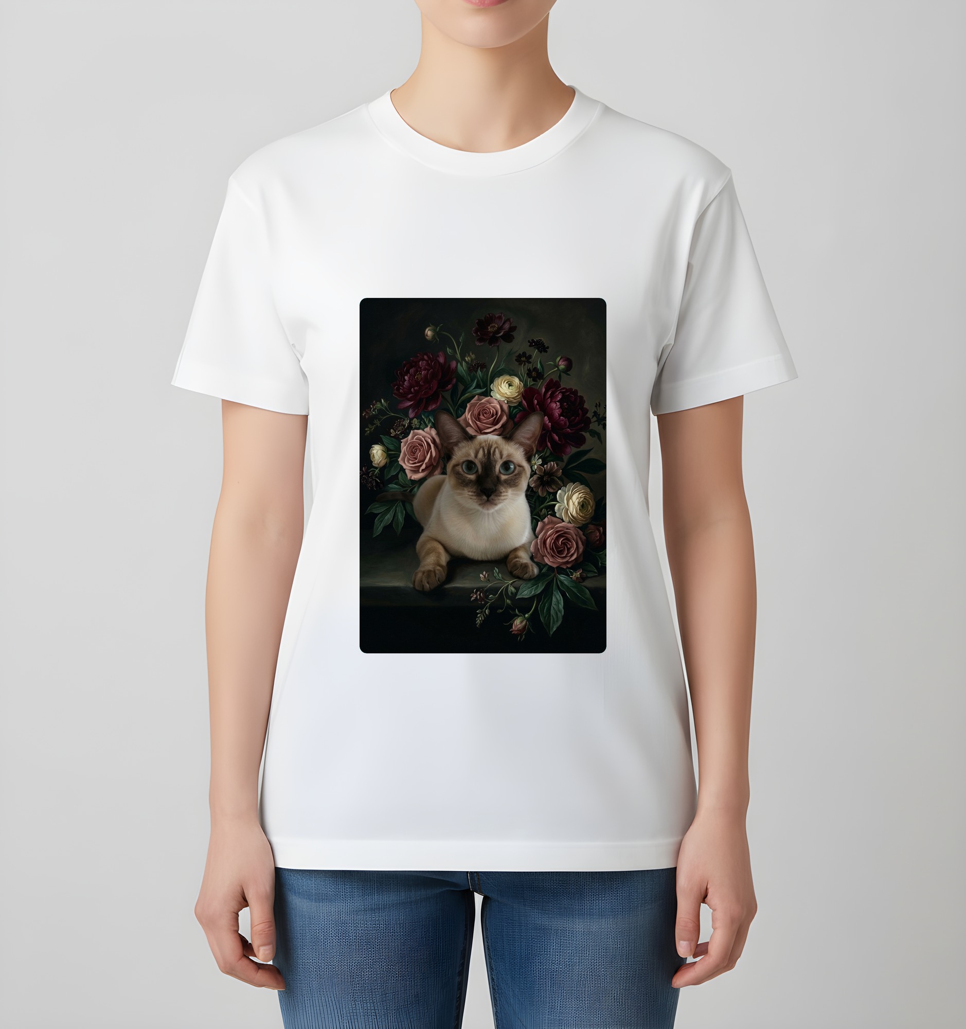 シャム猫のTシャツ 4枚目