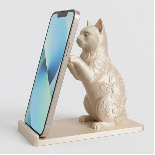 ターキッシュアンゴラのスマホスタンド 1枚目