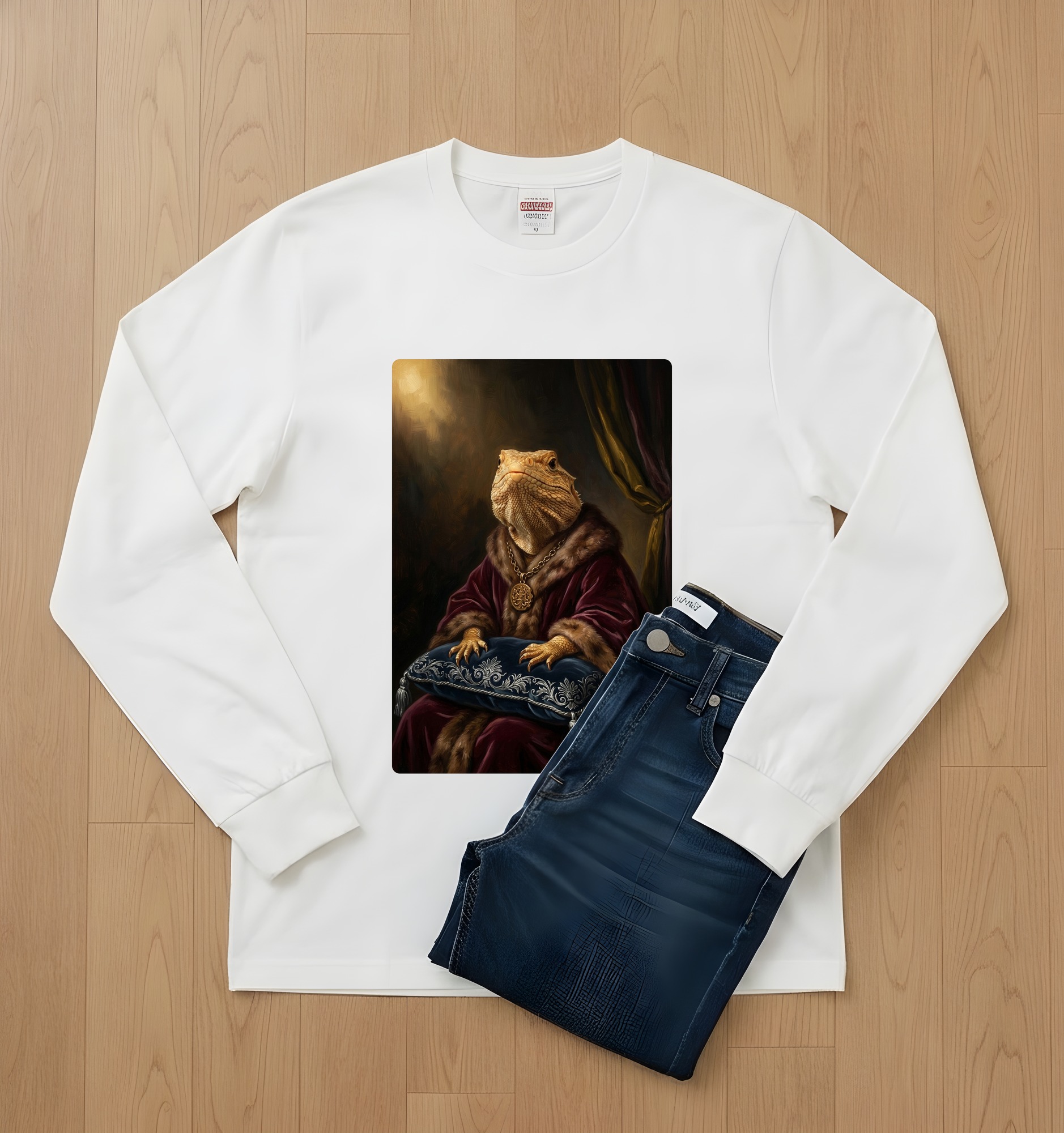 サバクイグアナの長袖Tシャツ 2枚目