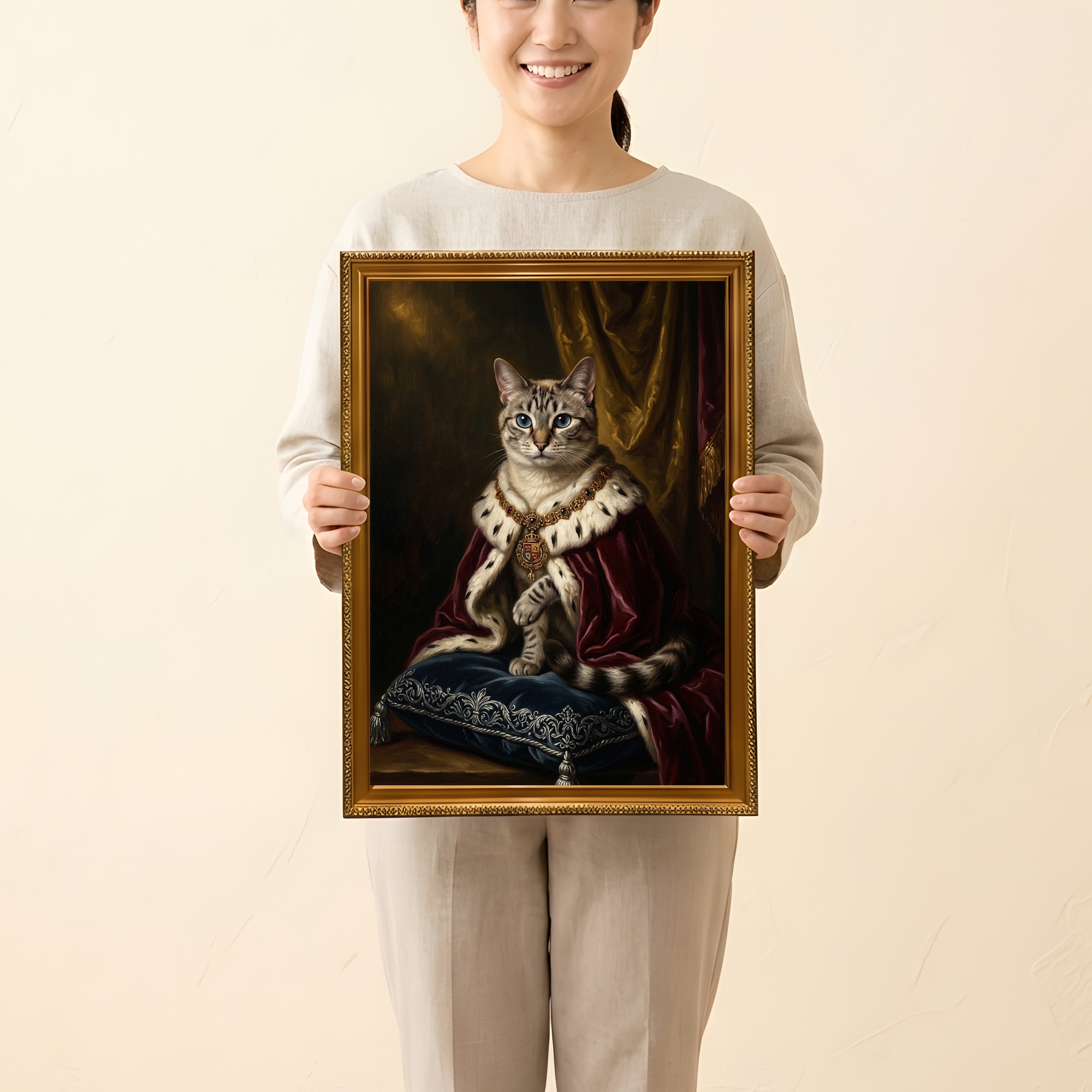 猫の額装プリント 2枚目