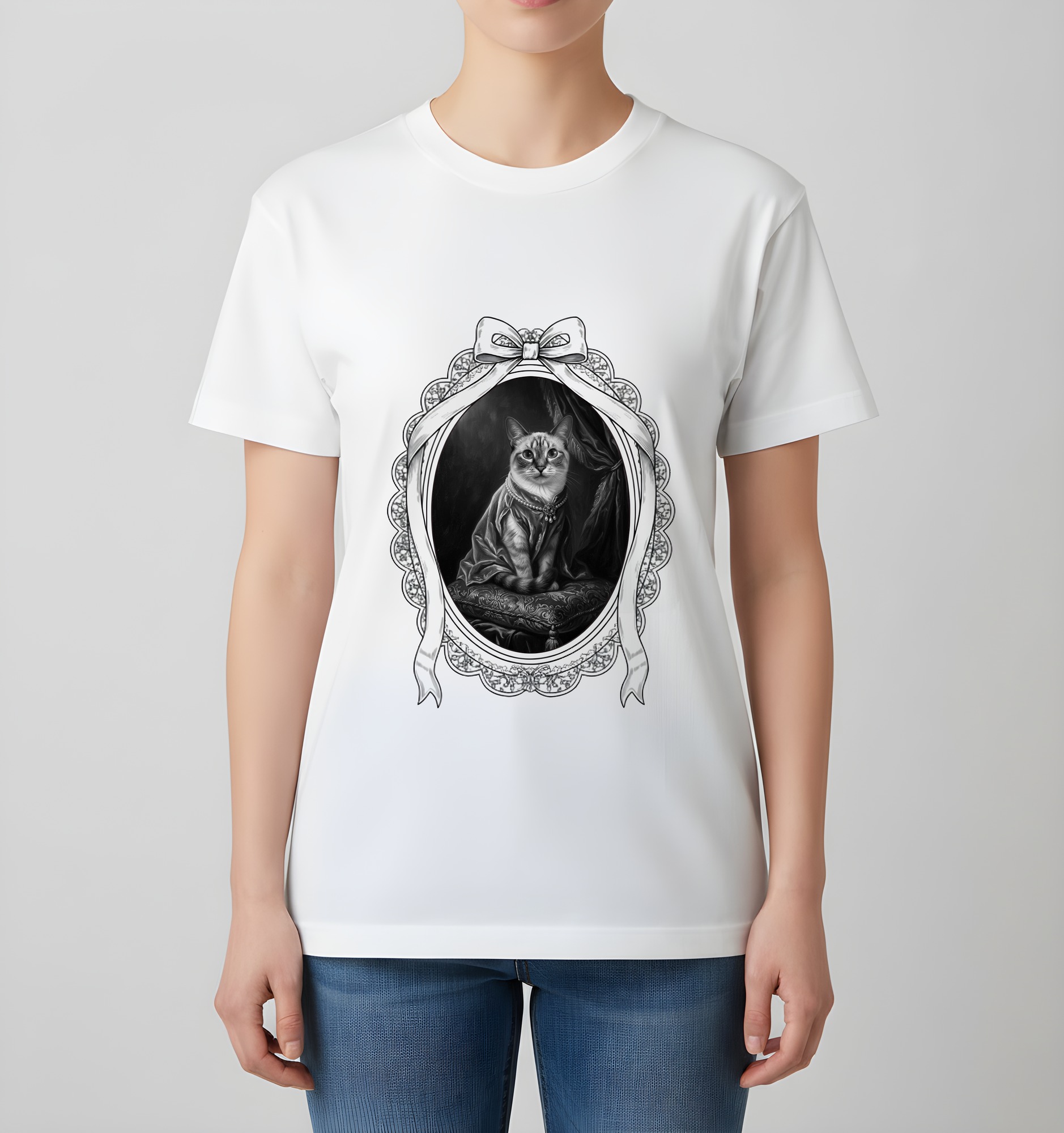 シャム猫のTシャツ 4枚目