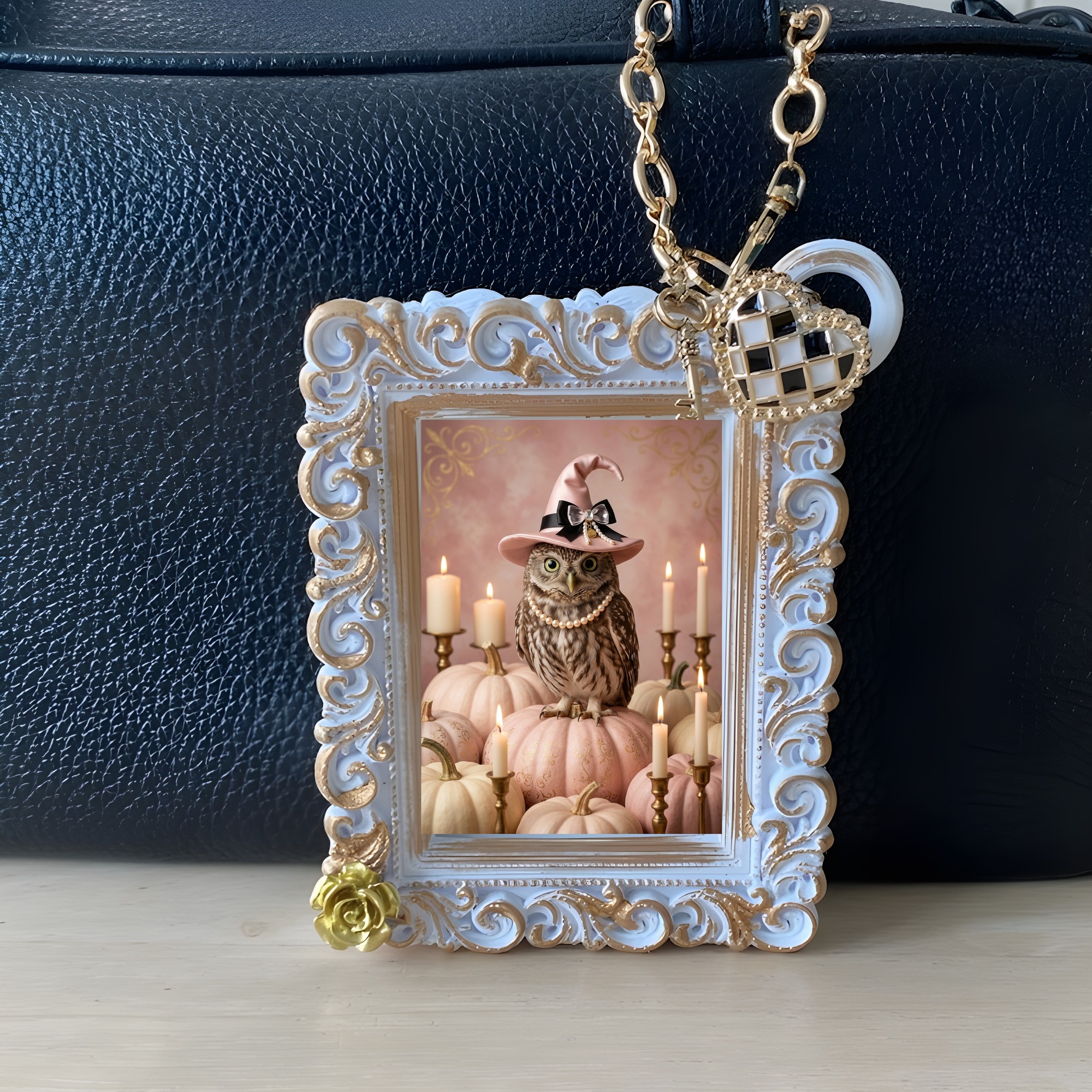 コノハズクのバッグチャーム 3枚目