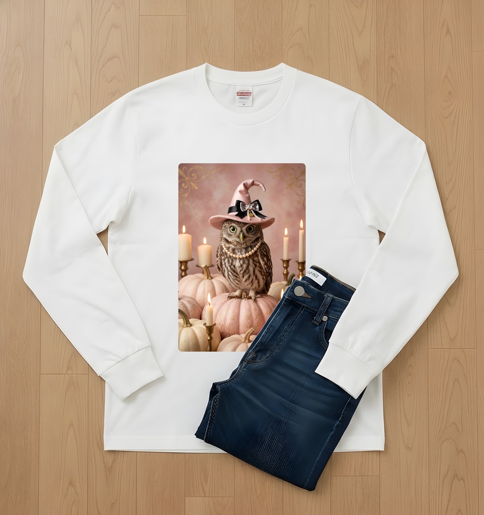 コノハズクの長袖Tシャツ 2枚目