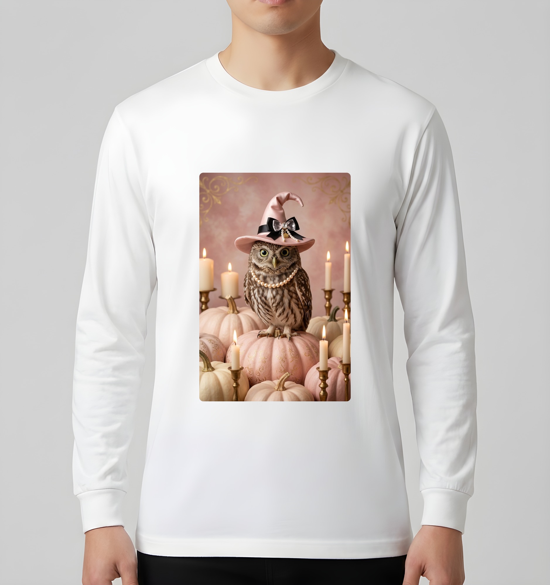 コノハズクの長袖Tシャツ 3枚目