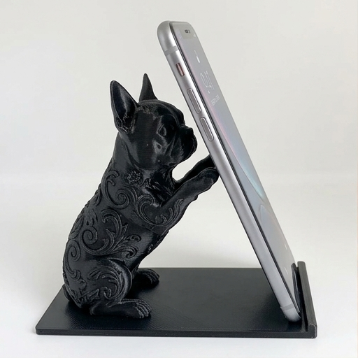 ボストンテリアのスマホスタンド 1枚目