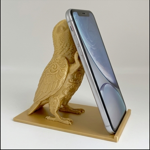 キエリボウシインコのスマホスタンド 1枚目