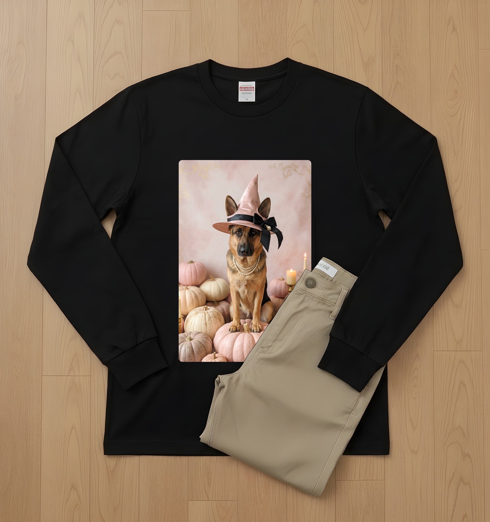 ジャーマンシェパードの長袖Tシャツ 2枚目