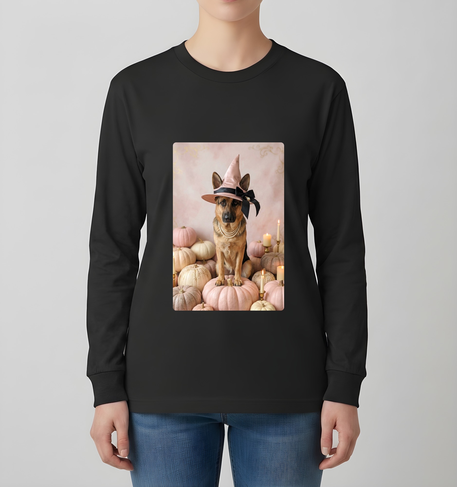 ジャーマンシェパードの長袖Tシャツ 4枚目