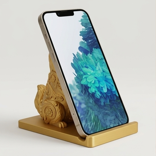 ポメラニアンのスマホスタンド 1枚目