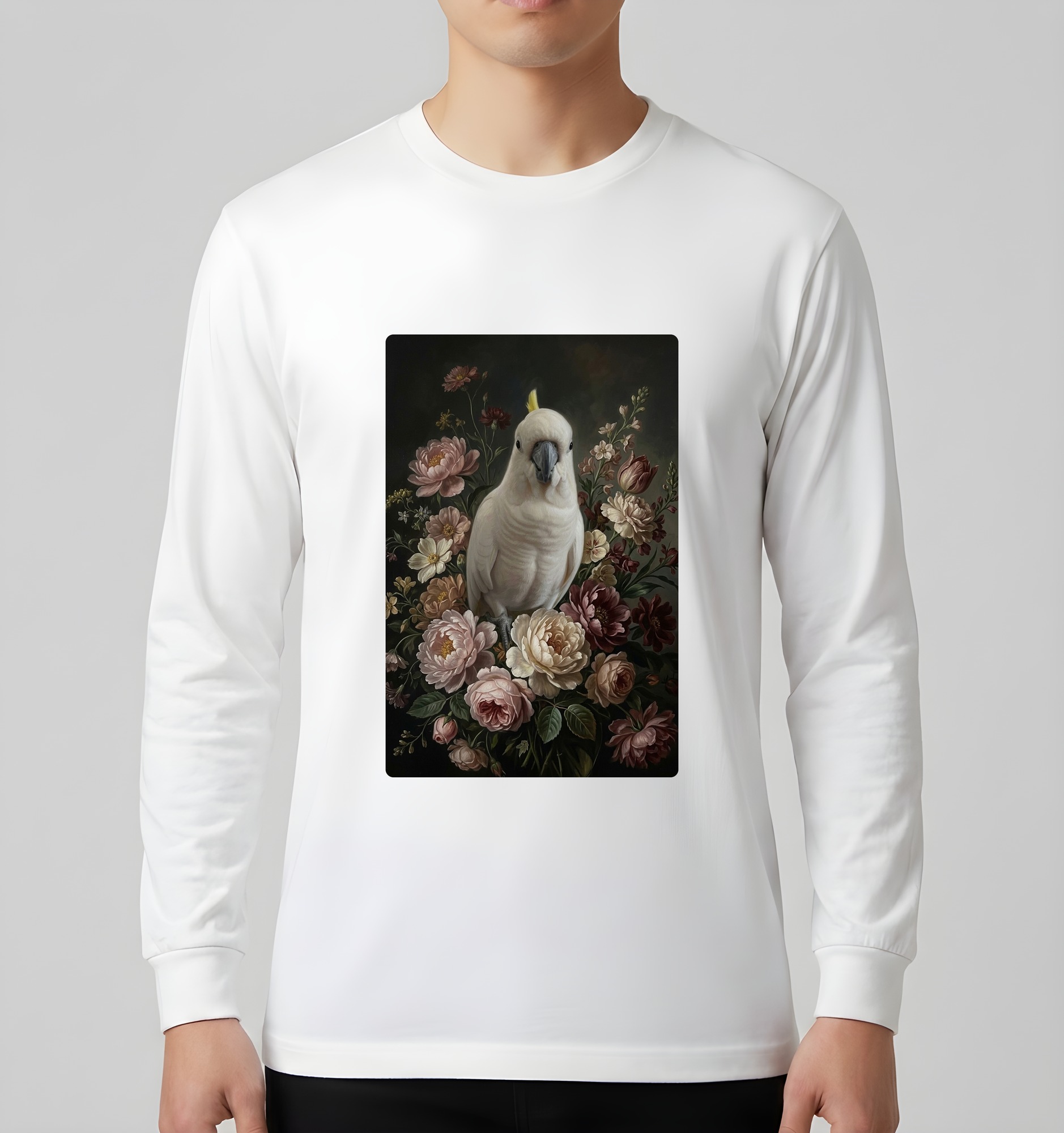 タイハクオウムの長袖Tシャツ 3枚目