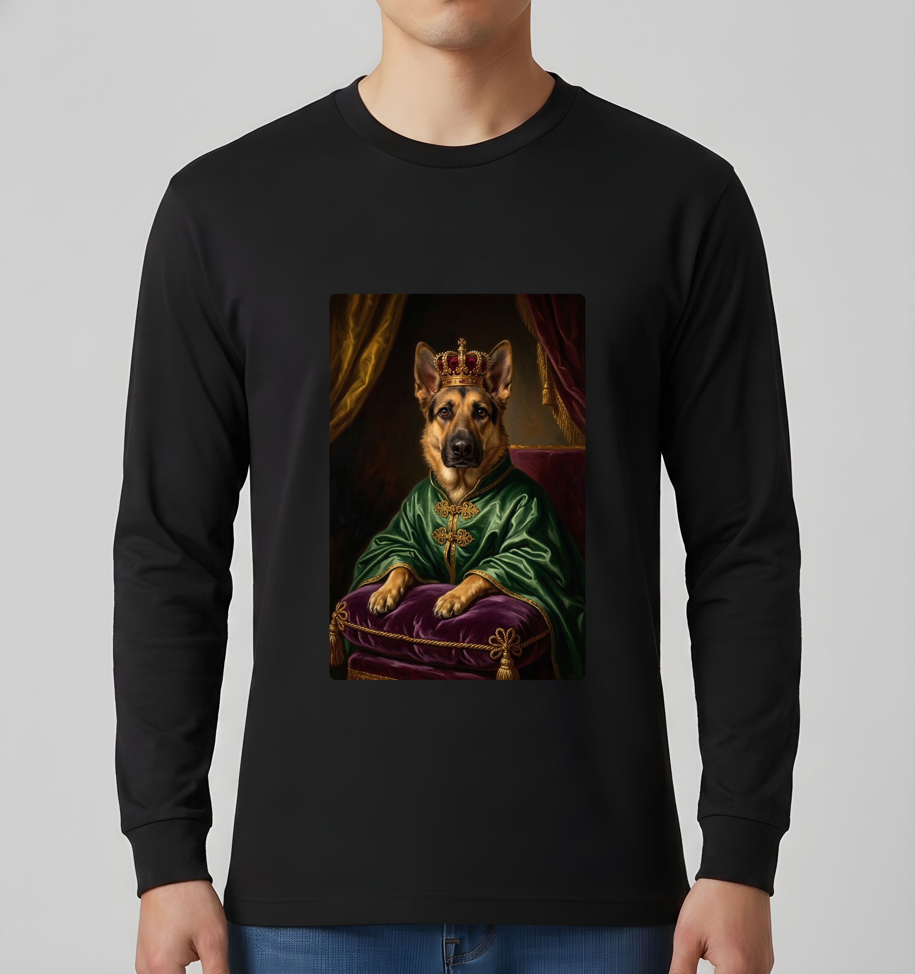 ジャーマンシェパードの長袖Tシャツ 3枚目
