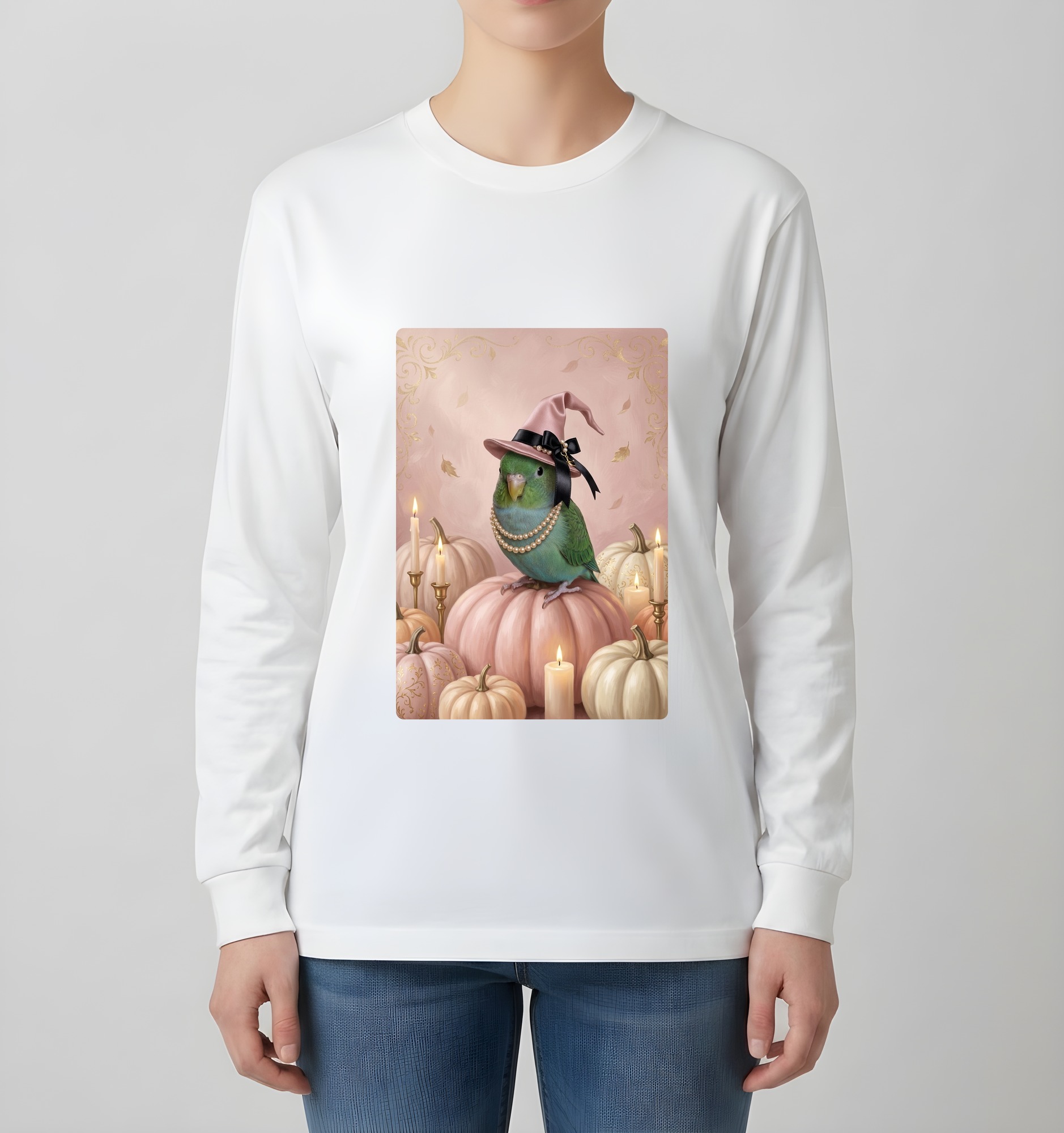 サザナミインコの長袖Tシャツ 4枚目