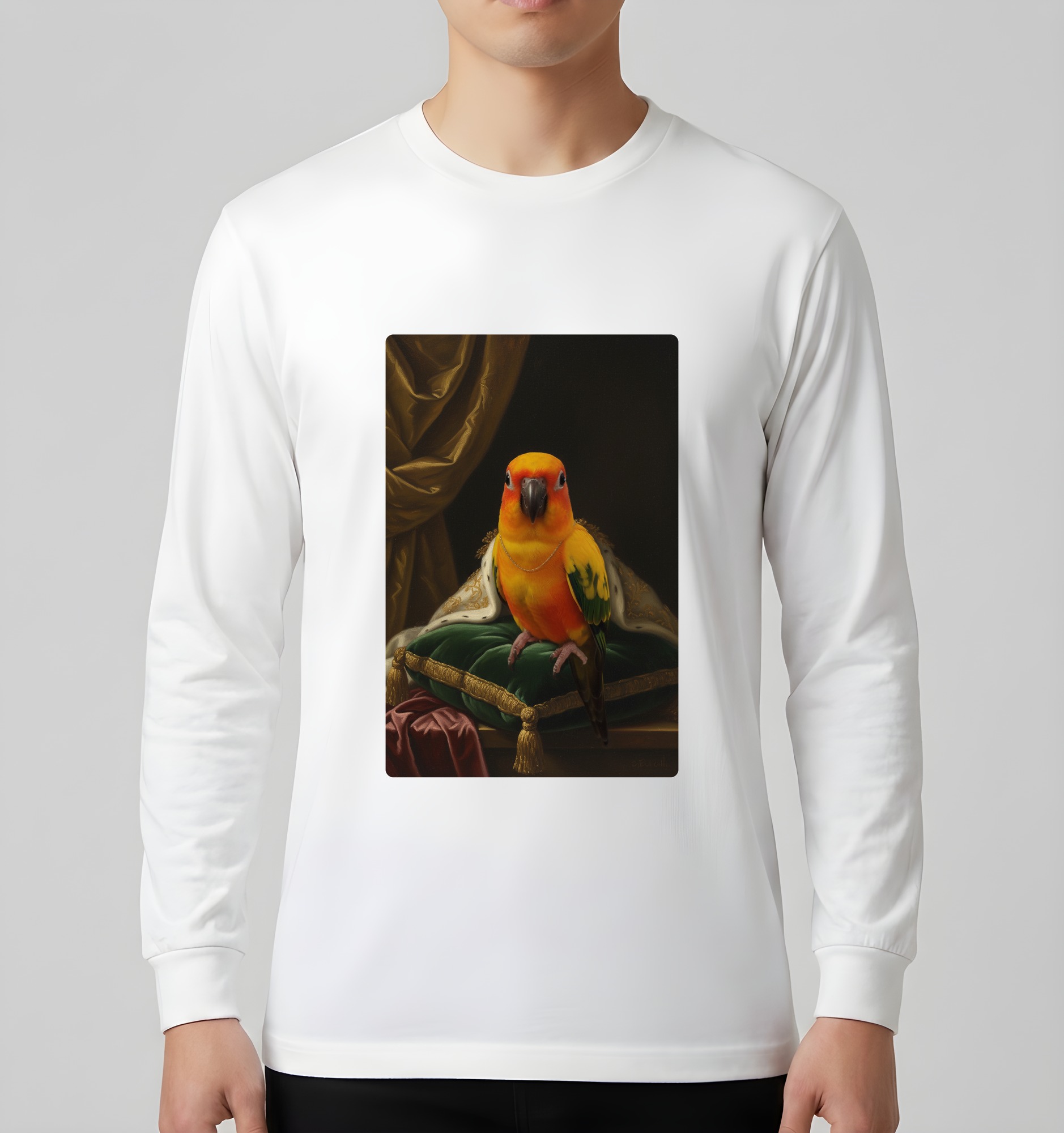コガネメキシコインコの長袖Tシャツ 3枚目
