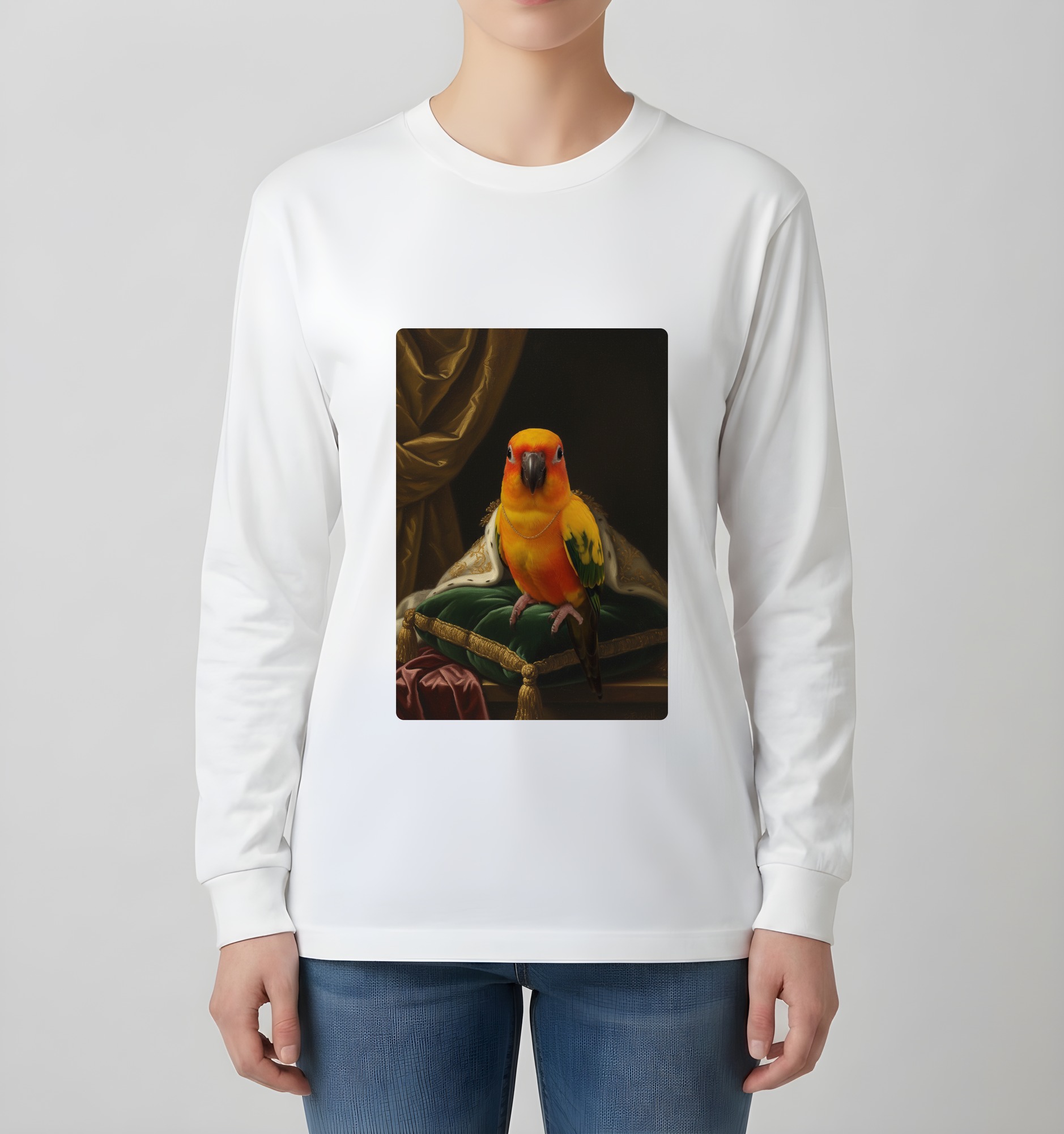 コガネメキシコインコの長袖Tシャツ 4枚目