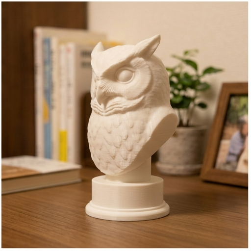 コノハズクの胸像 1枚目