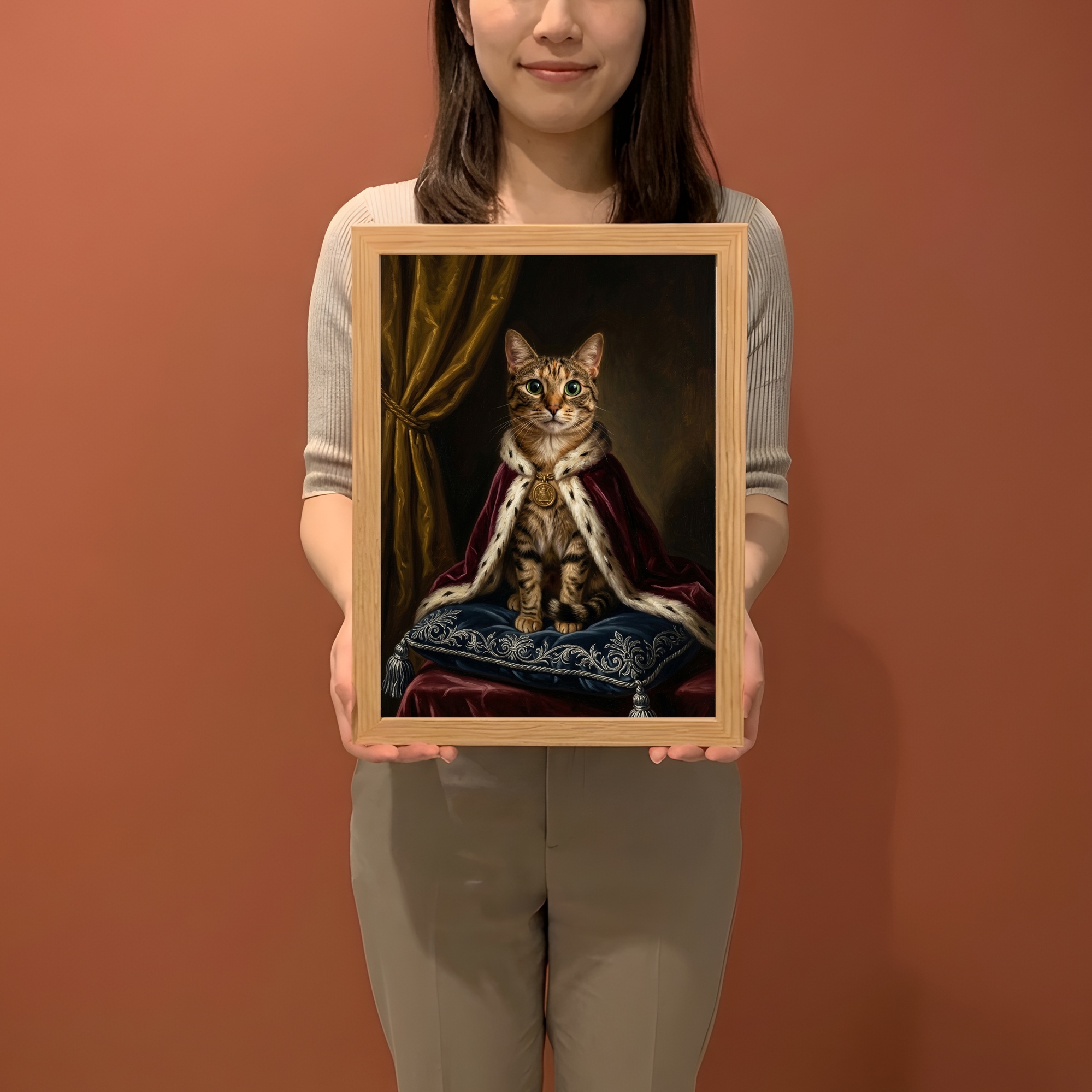 猫の額装プリント 2枚目
