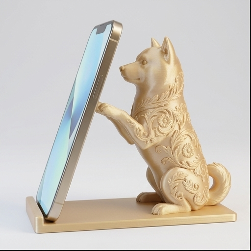 柴犬のスマホスタンド 1枚目