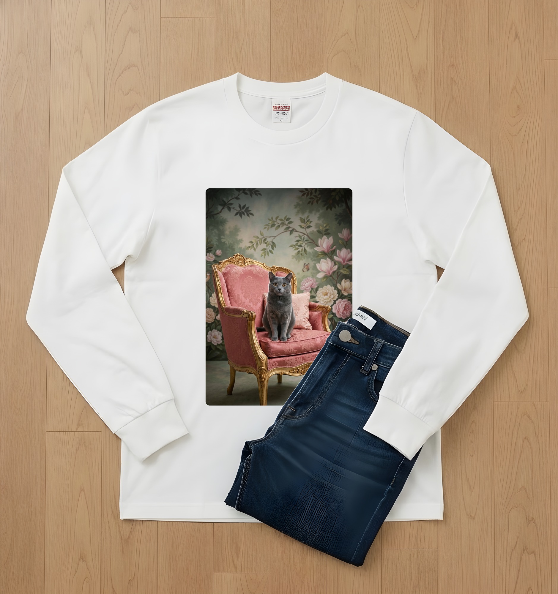 シャルトリューの長袖Tシャツ 2枚目