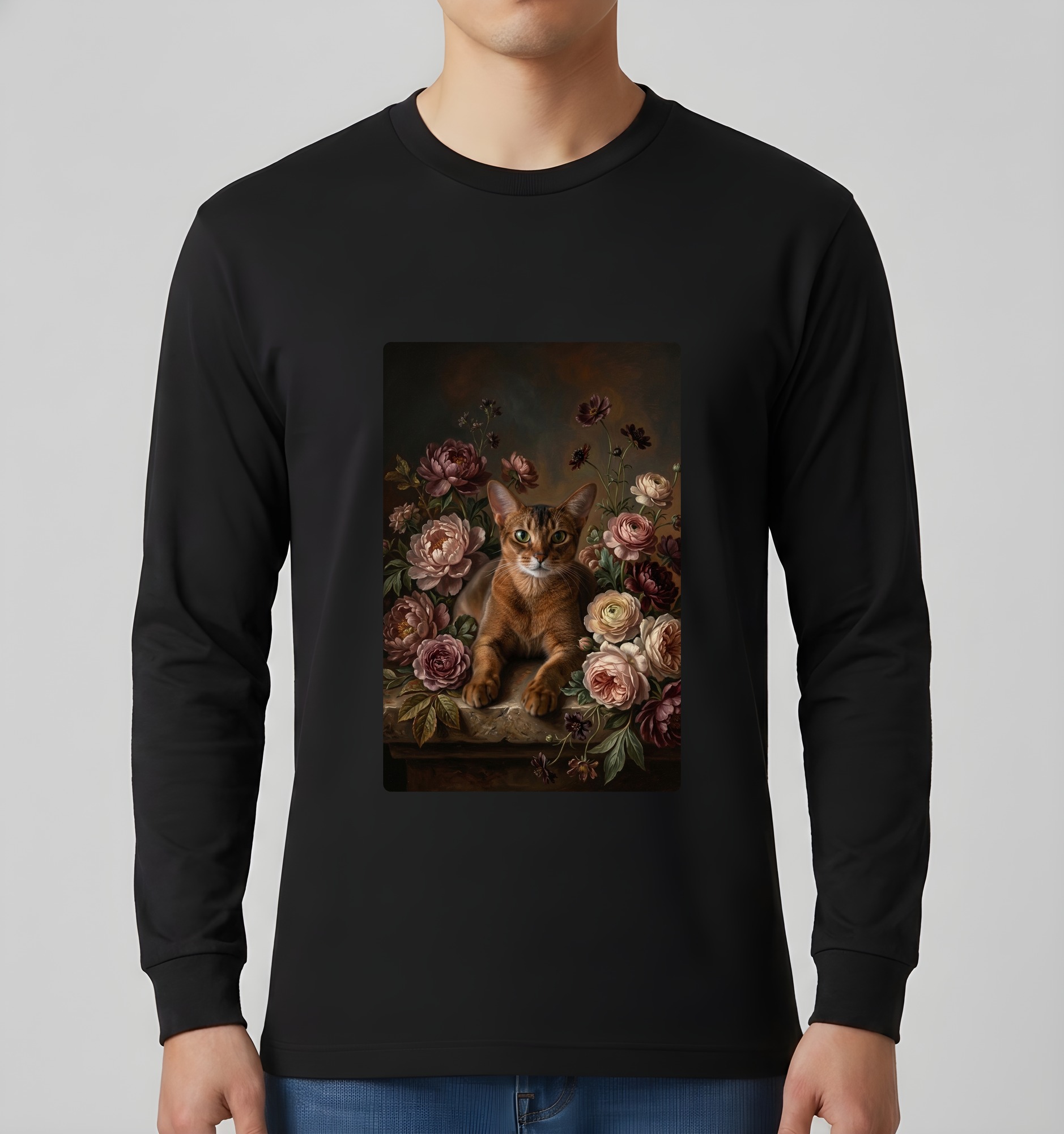 アビシニアンの長袖Tシャツ 3枚目