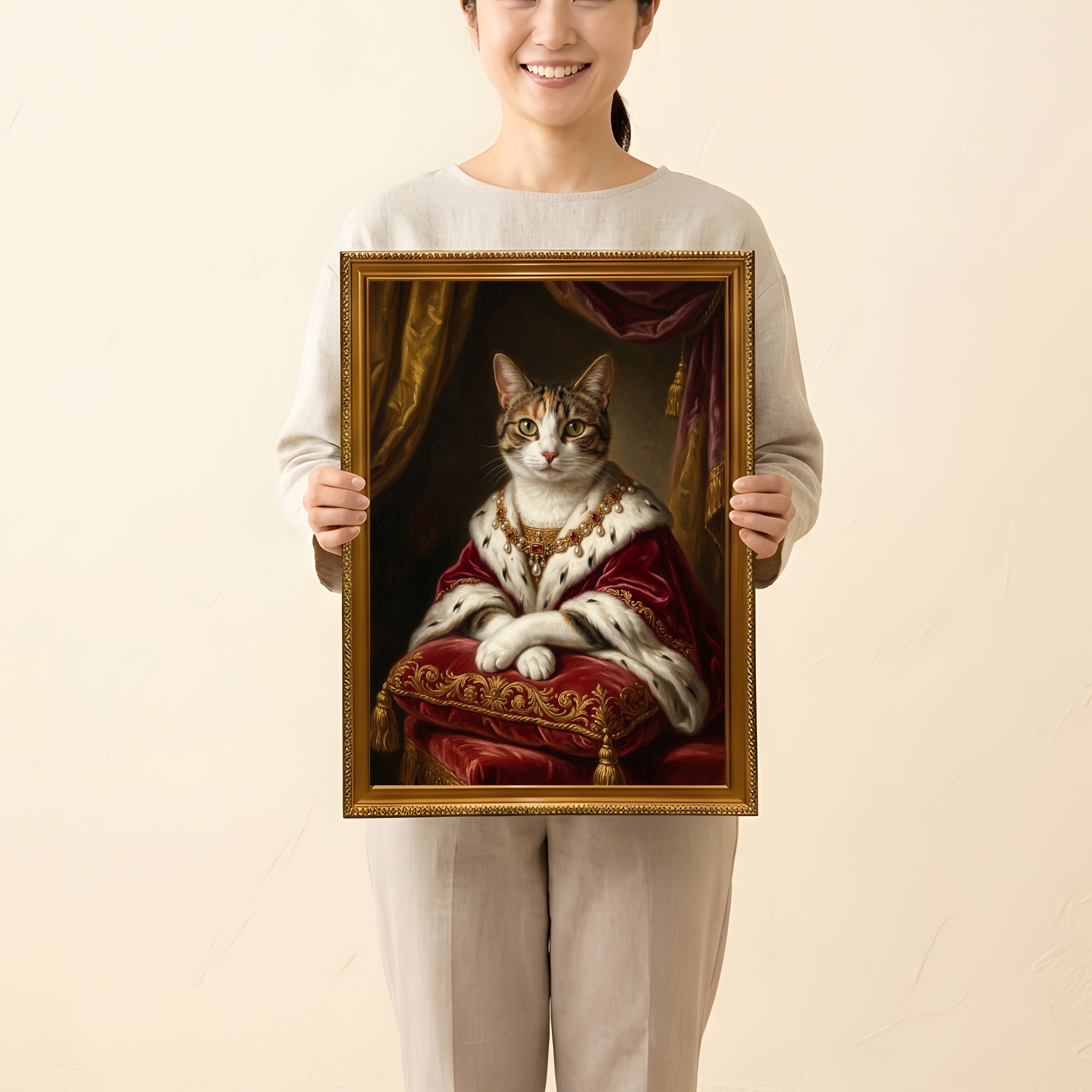 猫の額装プリント 2枚目