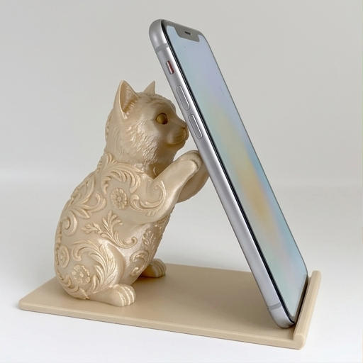 バーマンのルネサンス肖像画スマホスタンド(シルクゴールド)