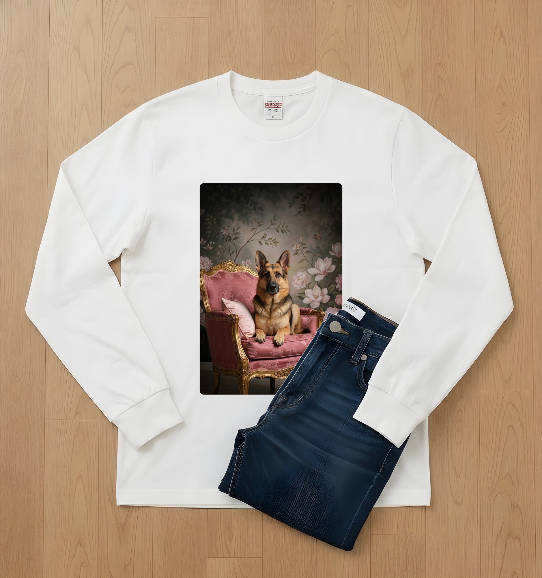 ジャーマンシェパードの長袖Tシャツ 2枚目