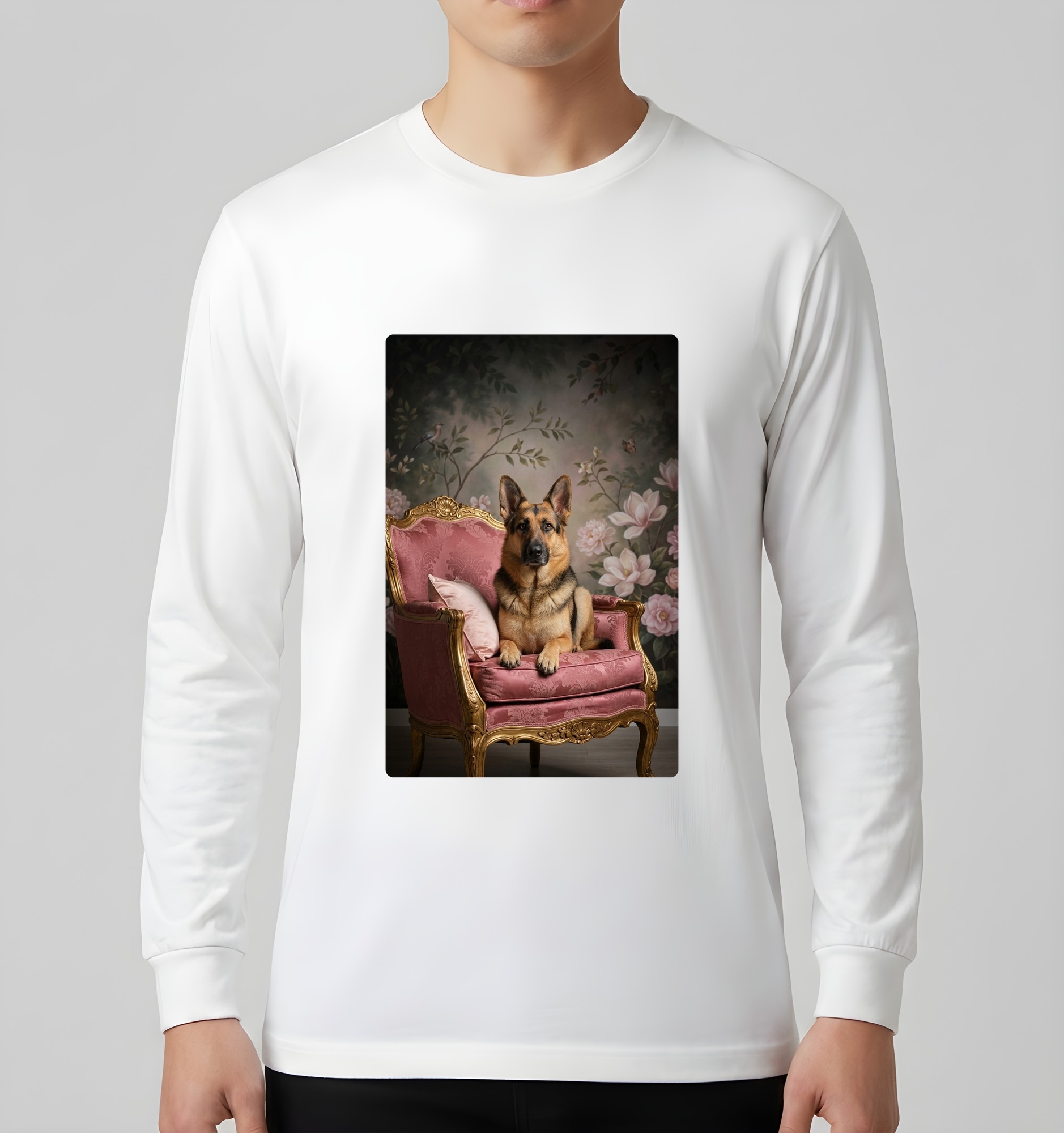 ジャーマンシェパードの長袖Tシャツ 3枚目