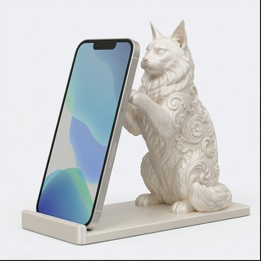メインクーンのスマホスタンド 1枚目