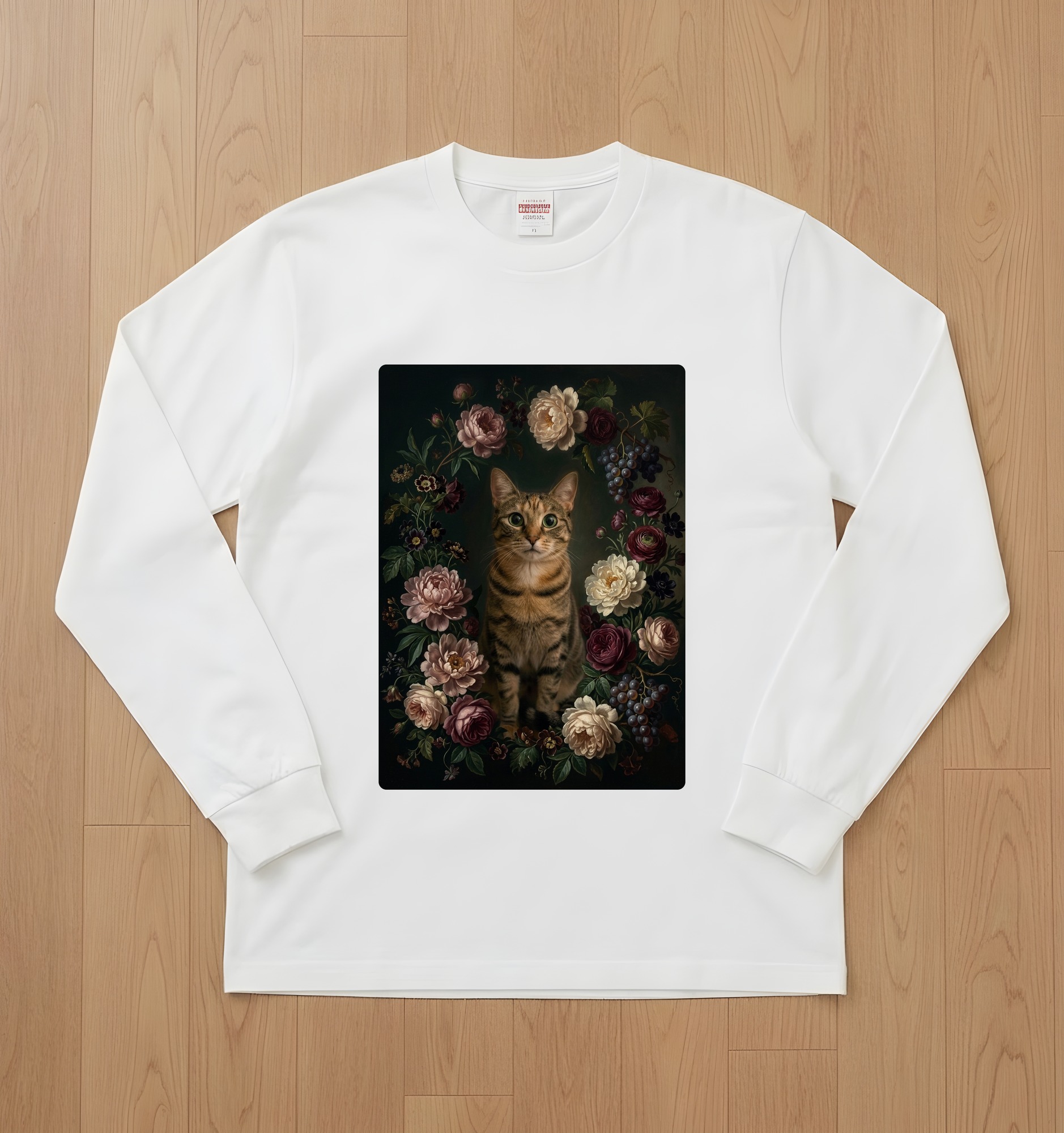 猫の長袖Tシャツ 1枚目