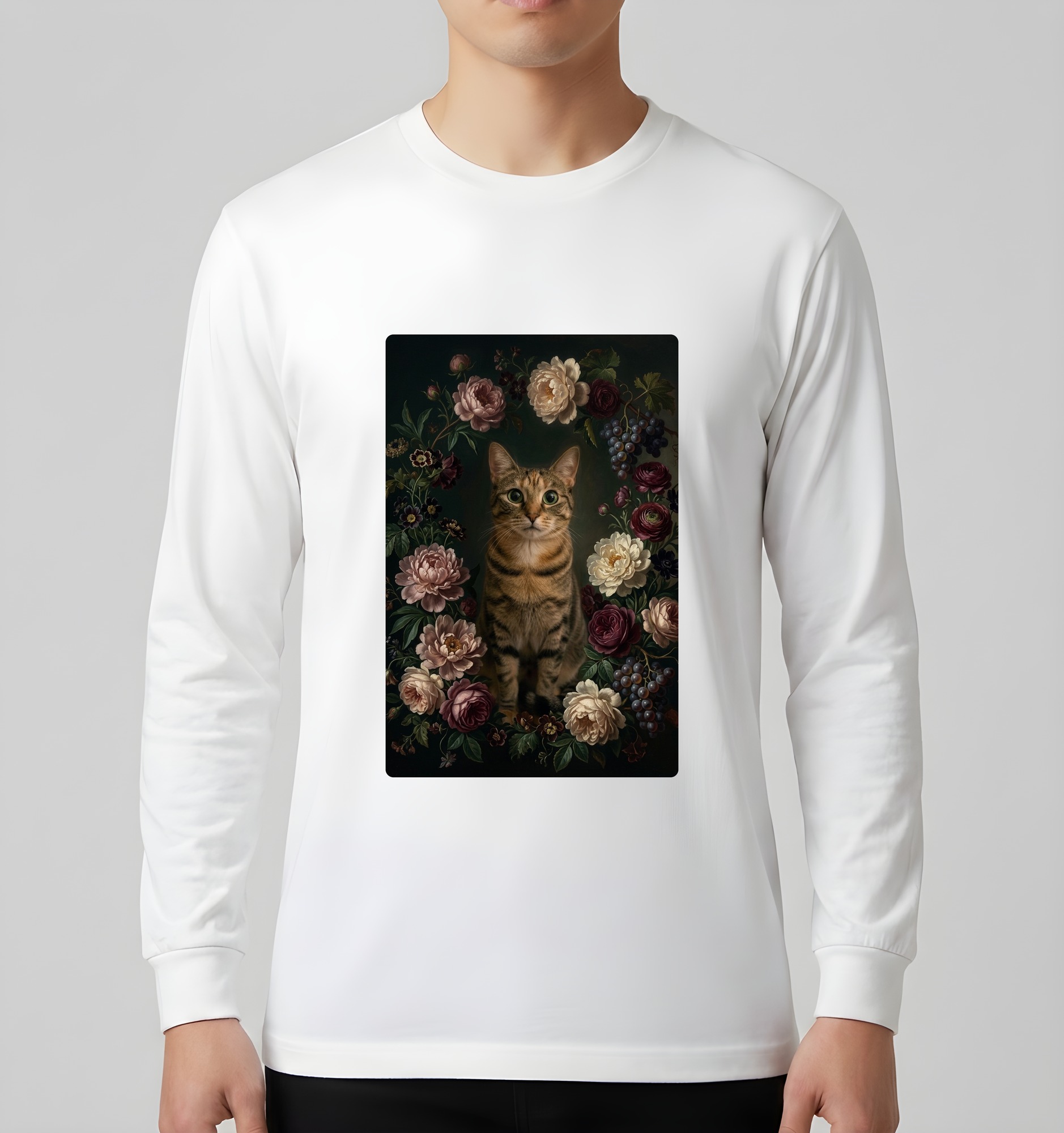 猫の長袖Tシャツ 3枚目