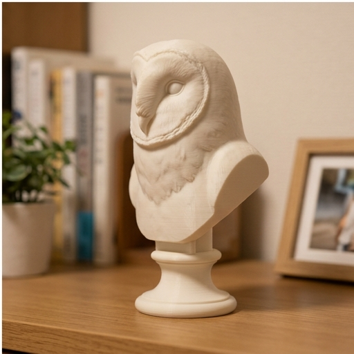 メンフクロウの胸像 1枚目