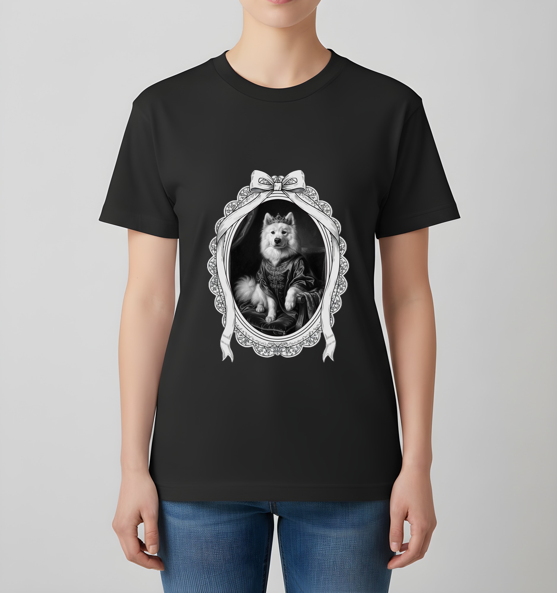 サモエドのTシャツ 4枚目