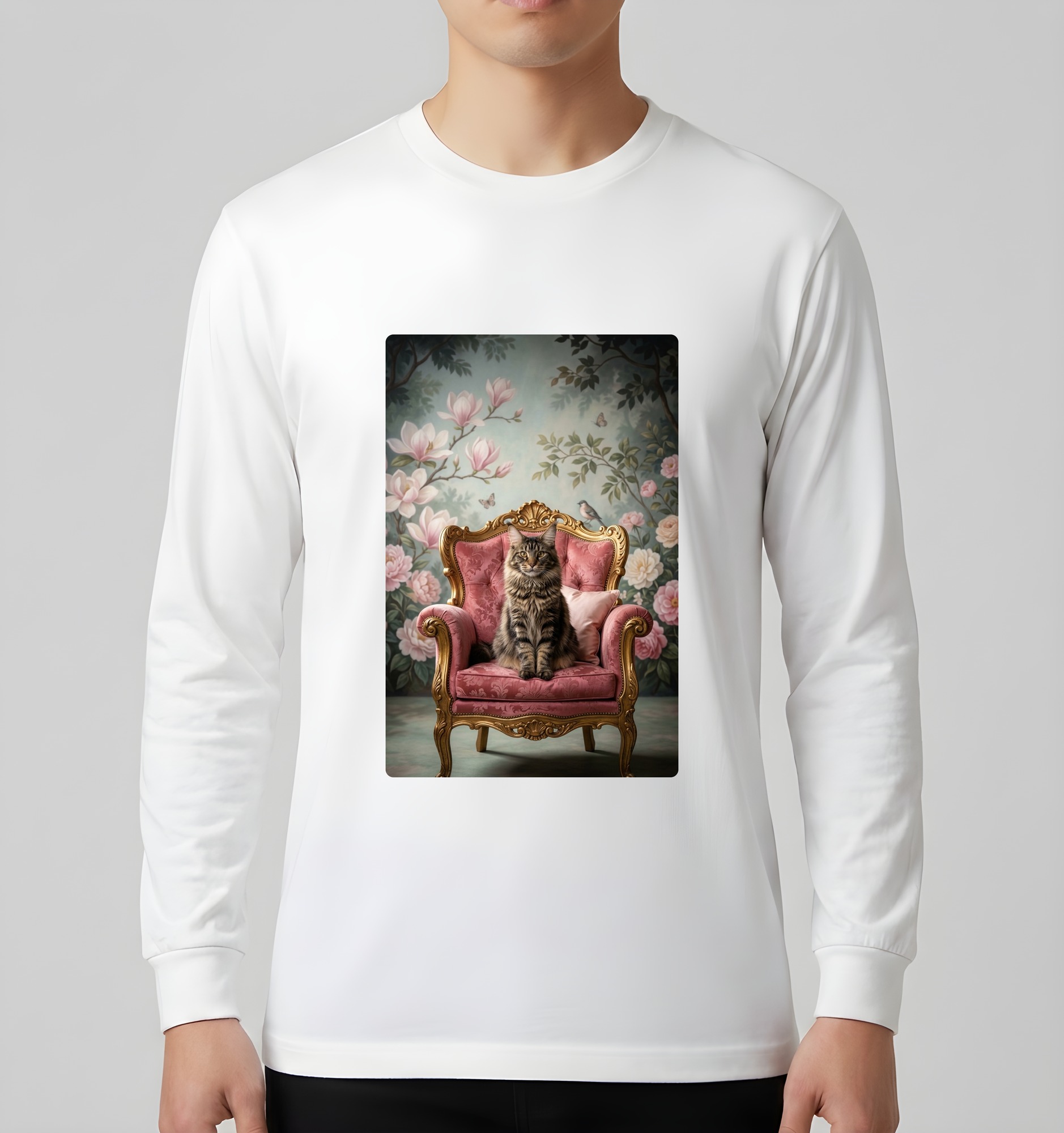 メインクーンの長袖Tシャツ 3枚目