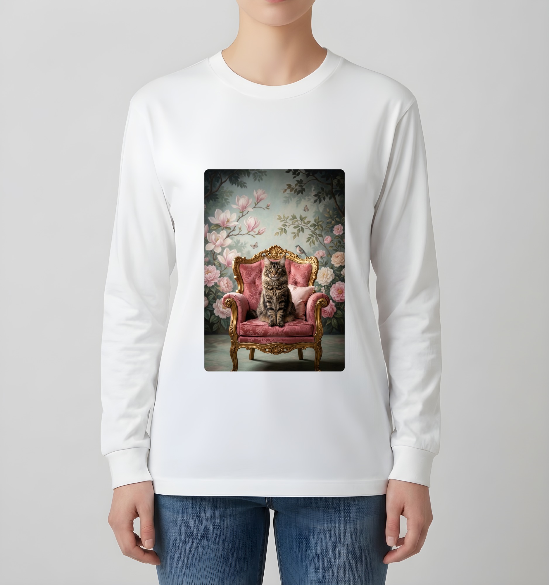 メインクーンの長袖Tシャツ 4枚目