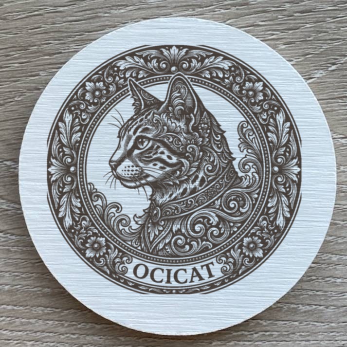 オシキャットのルネサンス肖像画コースターセット（2枚目）