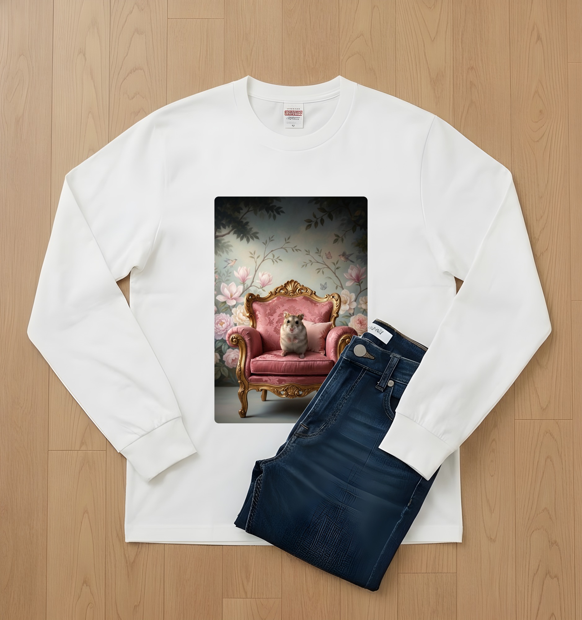 ジャンガリアンハムスターの長袖Tシャツ 2枚目
