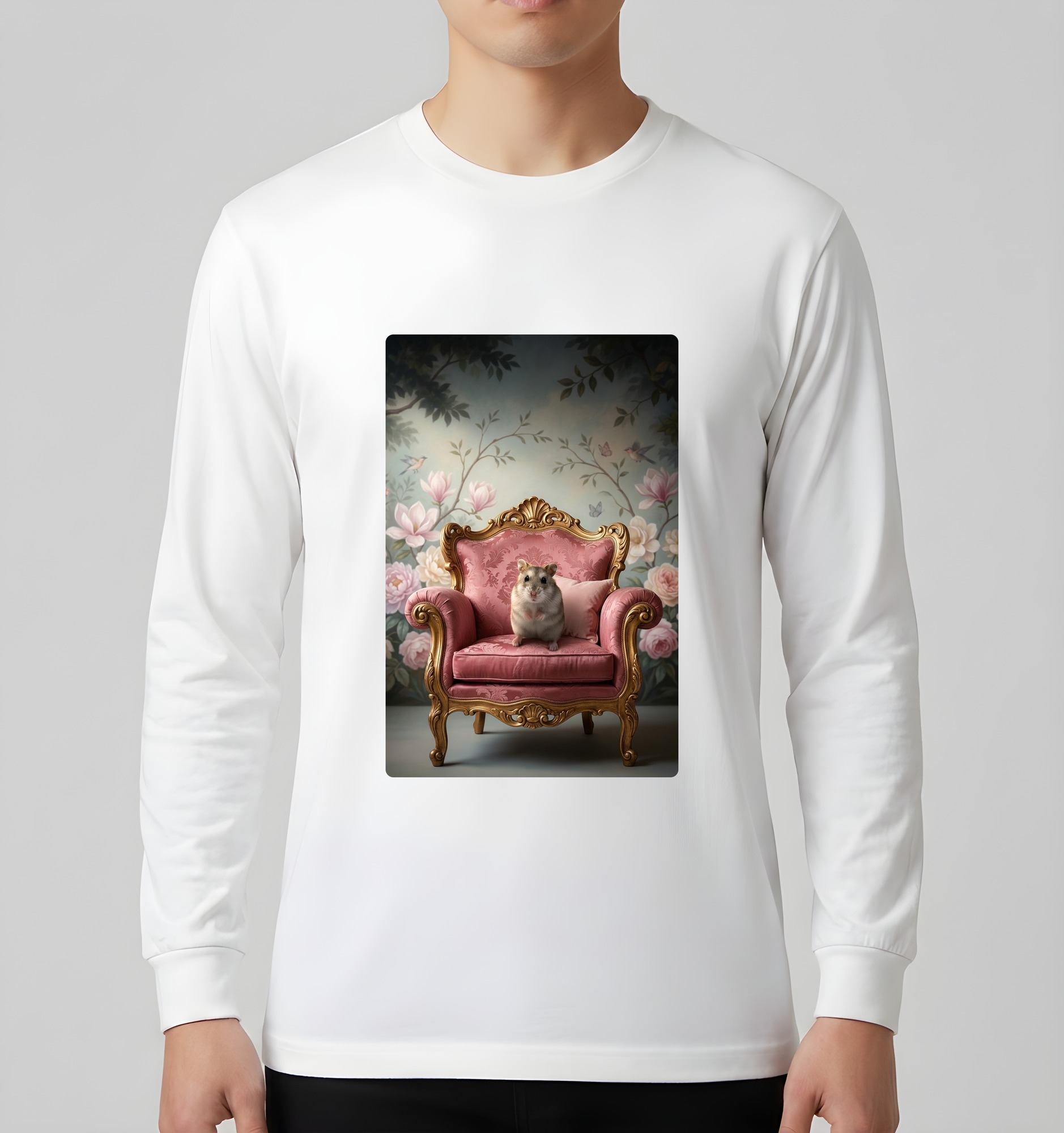 ジャンガリアンハムスターの長袖Tシャツ 3枚目