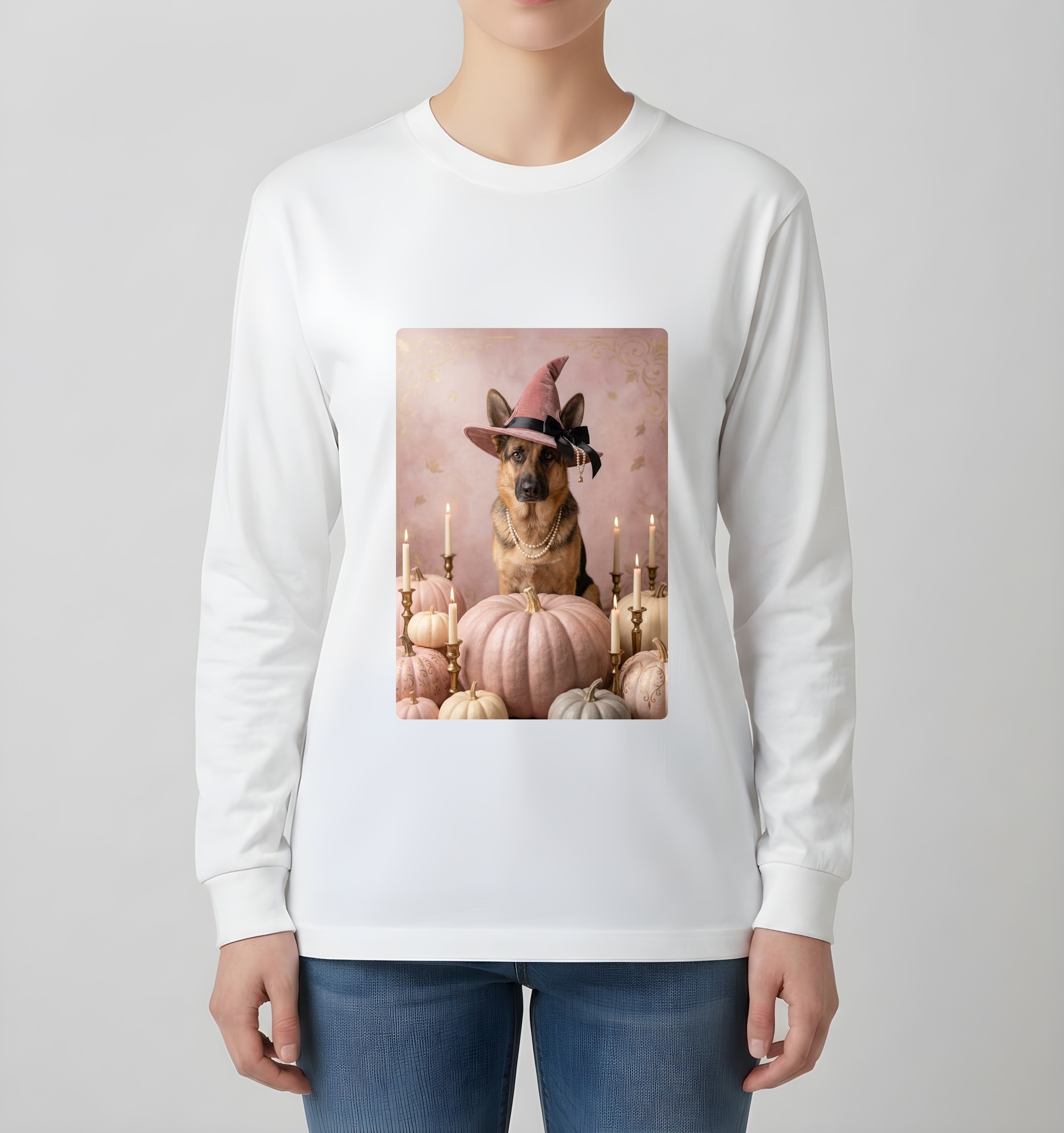 ジャーマンシェパードの長袖Tシャツ 4枚目