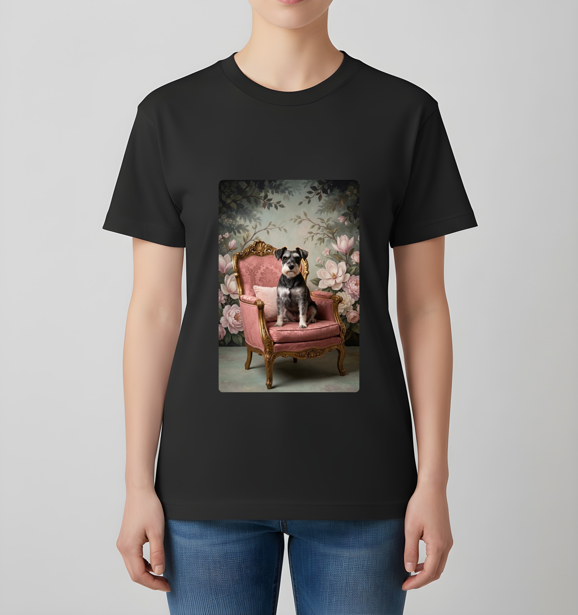 ミニチュアシュナウザーのTシャツ 4枚目