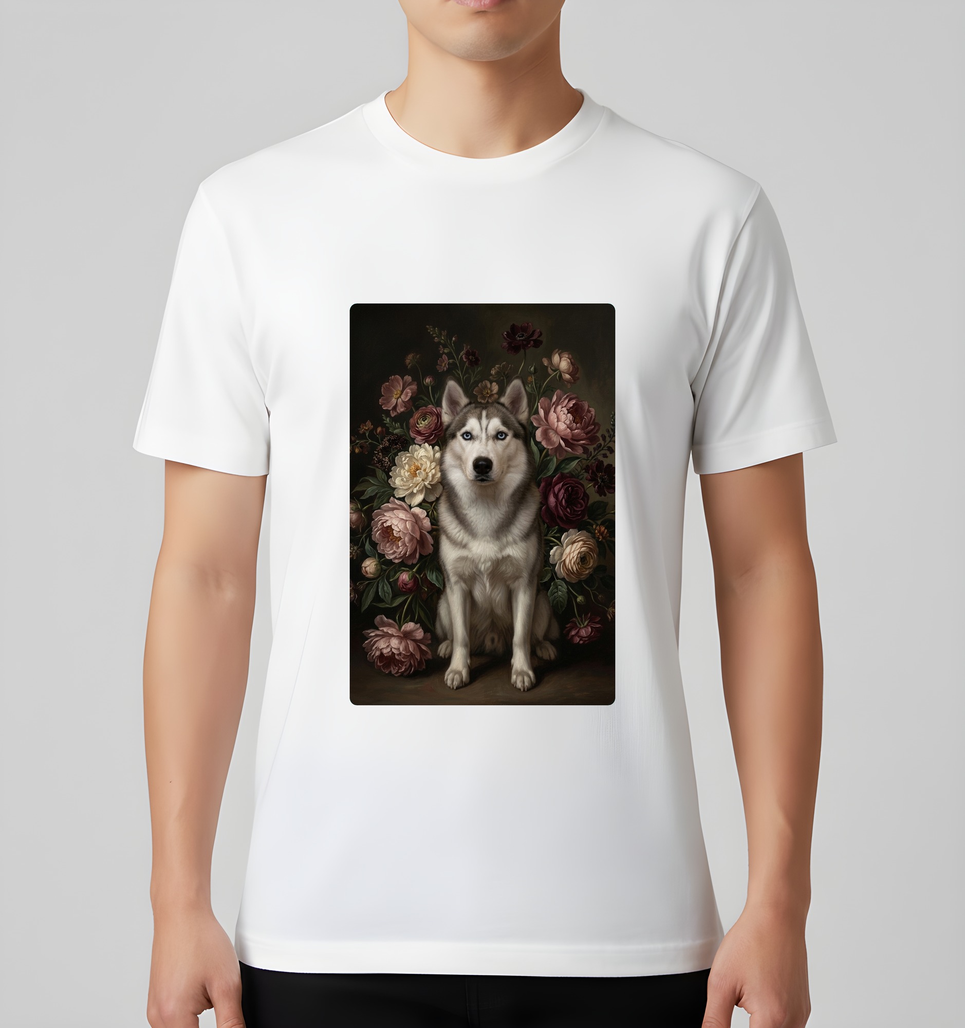 シベリアンハスキーのTシャツ 3枚目