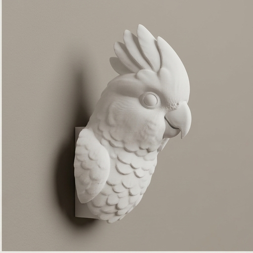 モモイロインコのルネサンス肖像画壁掛けレリーフ（2枚目）