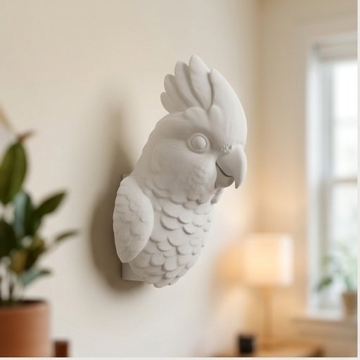 モモイロインコのルネサンス肖像画壁掛けレリーフ（3枚目）