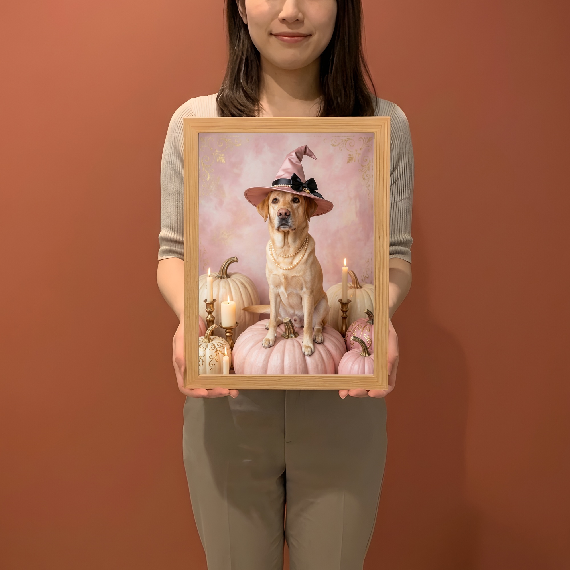 ラブラドールレトリバーの額装プリント 2枚目