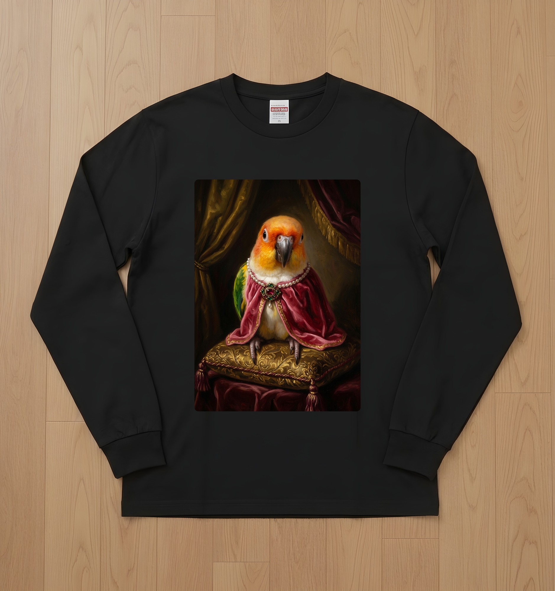 シロハラインコの長袖Tシャツ 1枚目