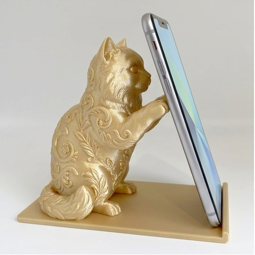 チンチラペルシャのスマホスタンド 1枚目