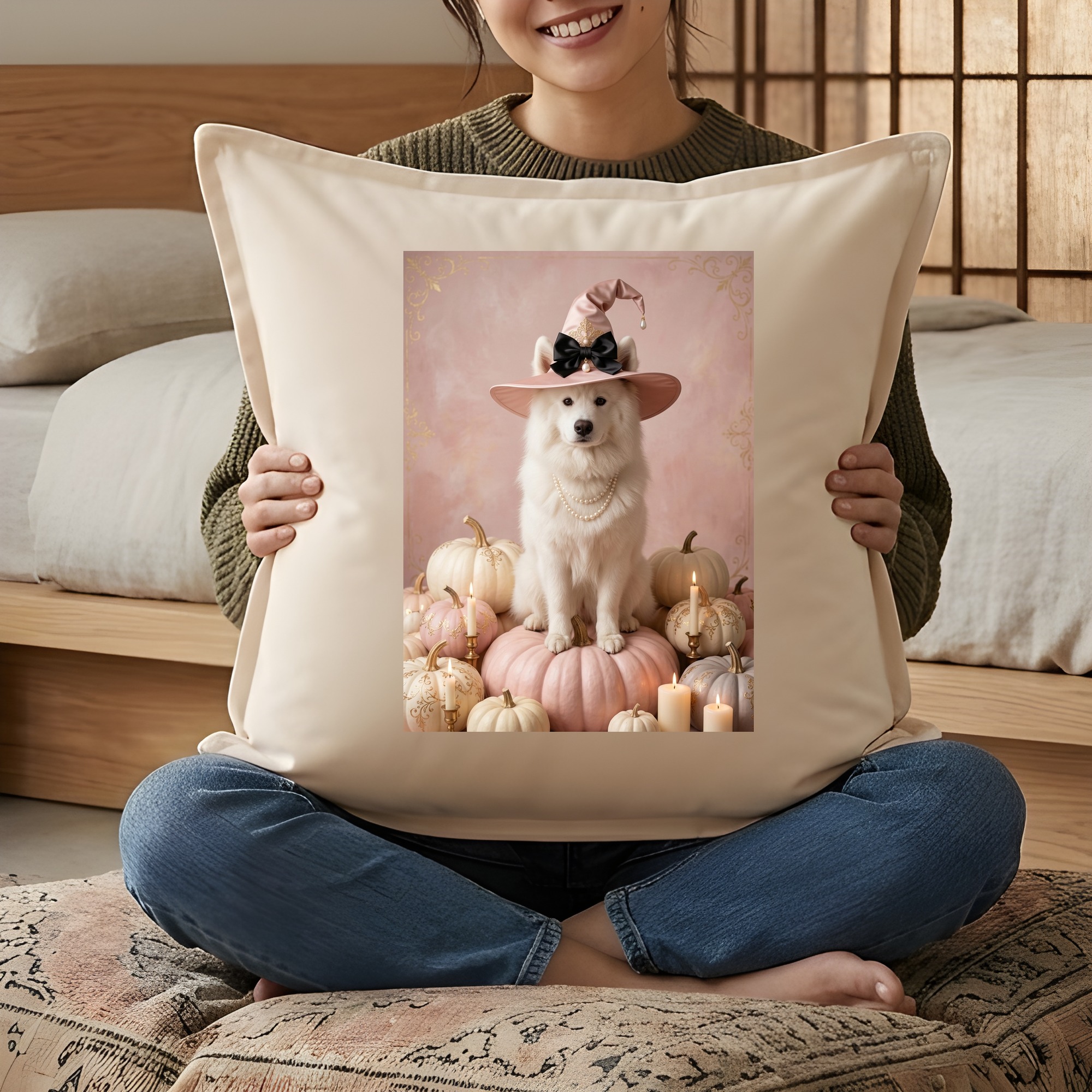 サモエドのクッション 3枚目