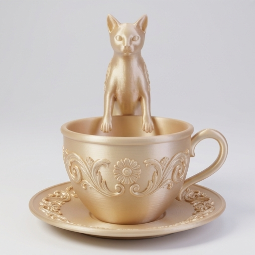 シャム猫のアクセサリートレイ 3枚目