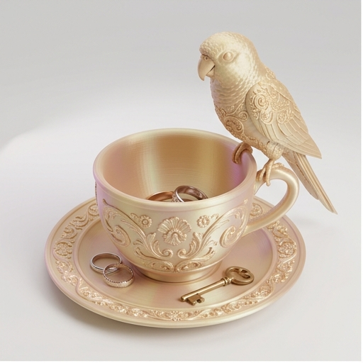 ウロコインコのアクセサリートレイ 1枚目